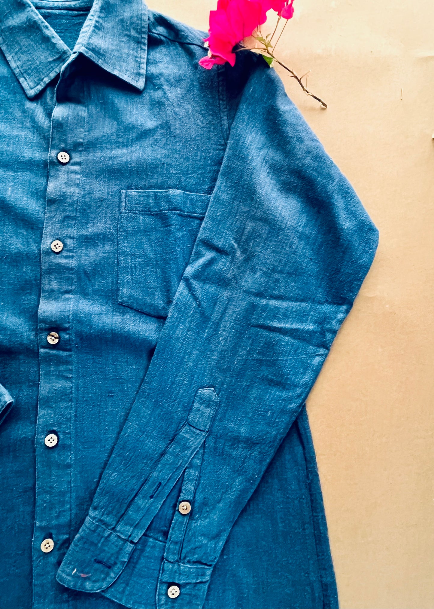 Indigo Essence Kala Cotton Men’s Shirt
