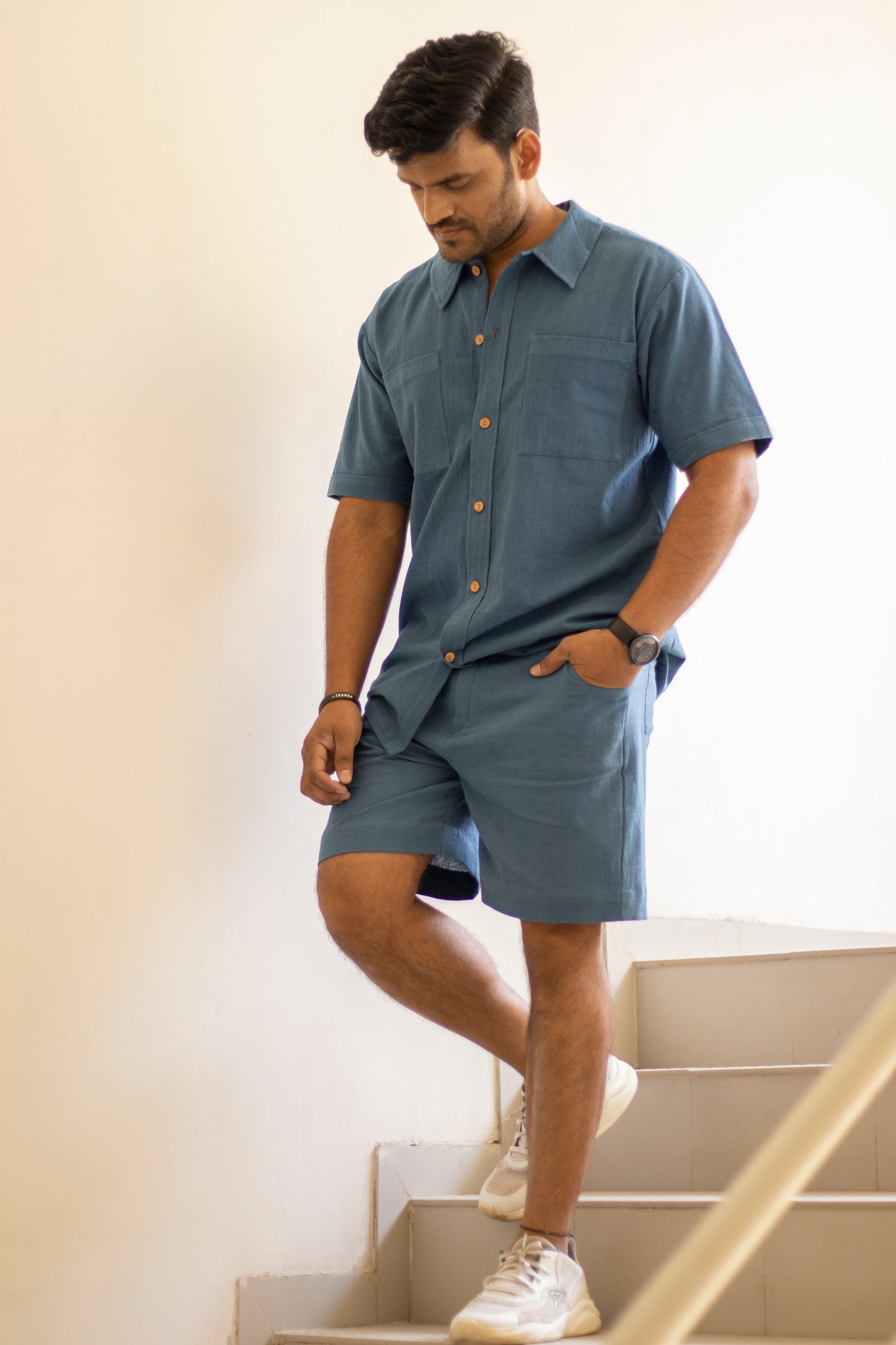 Blue Cubical Shirt