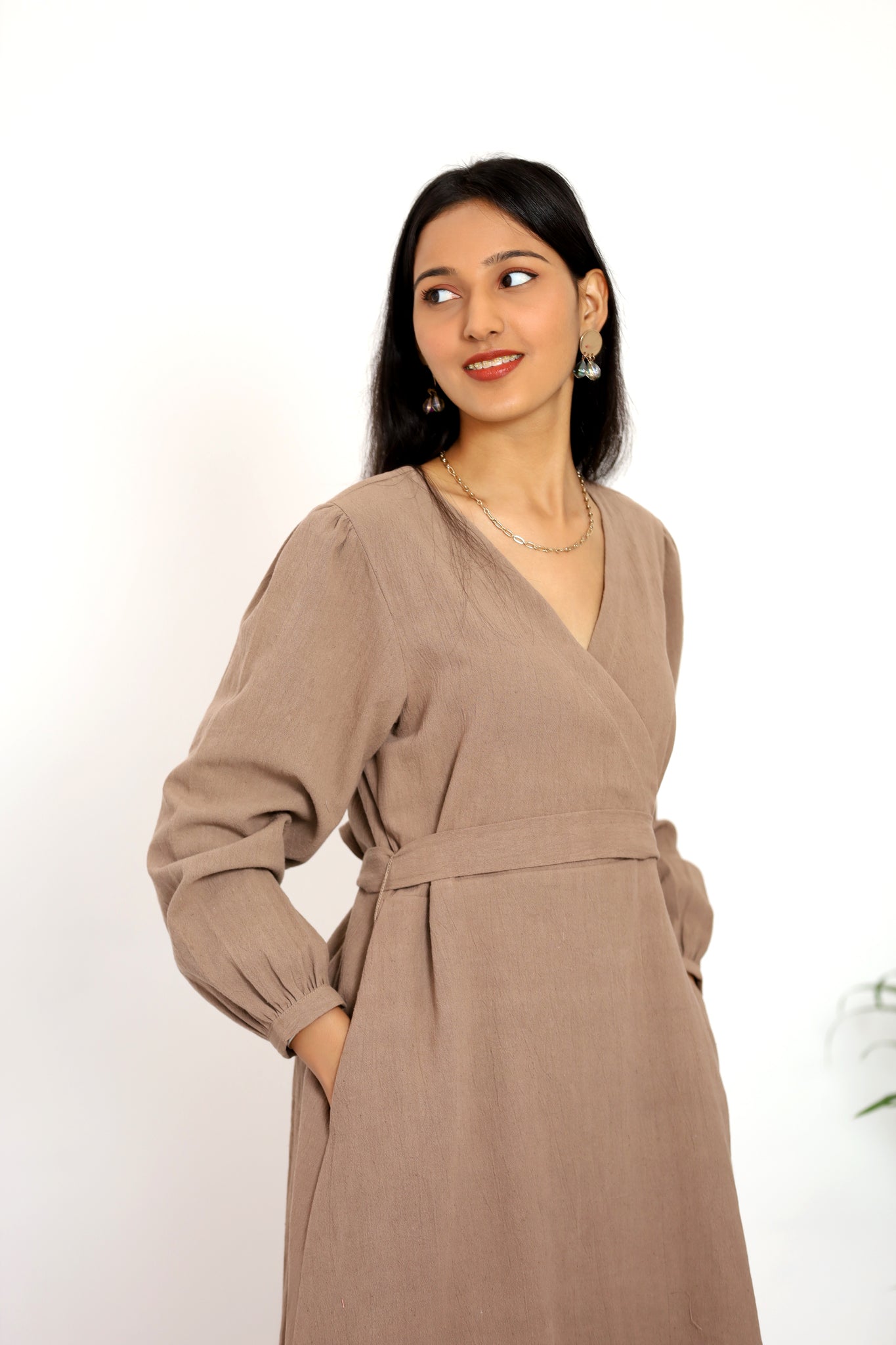Coffee Blended Dress