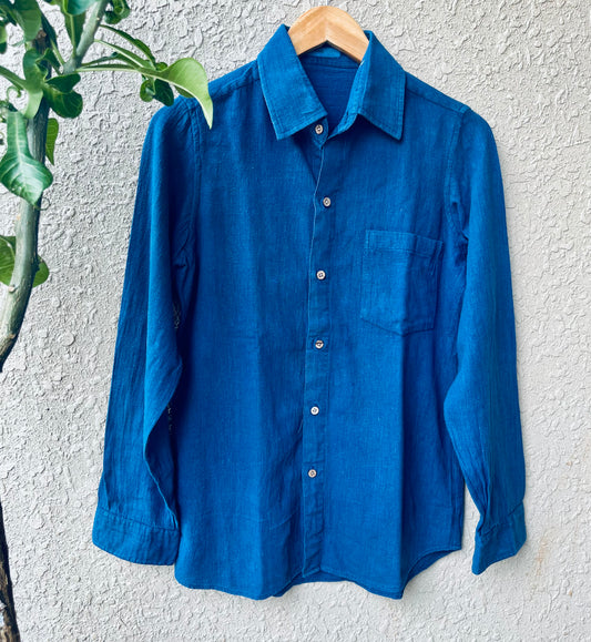 Indigo Essence Kala Cotton Men’s Shirt