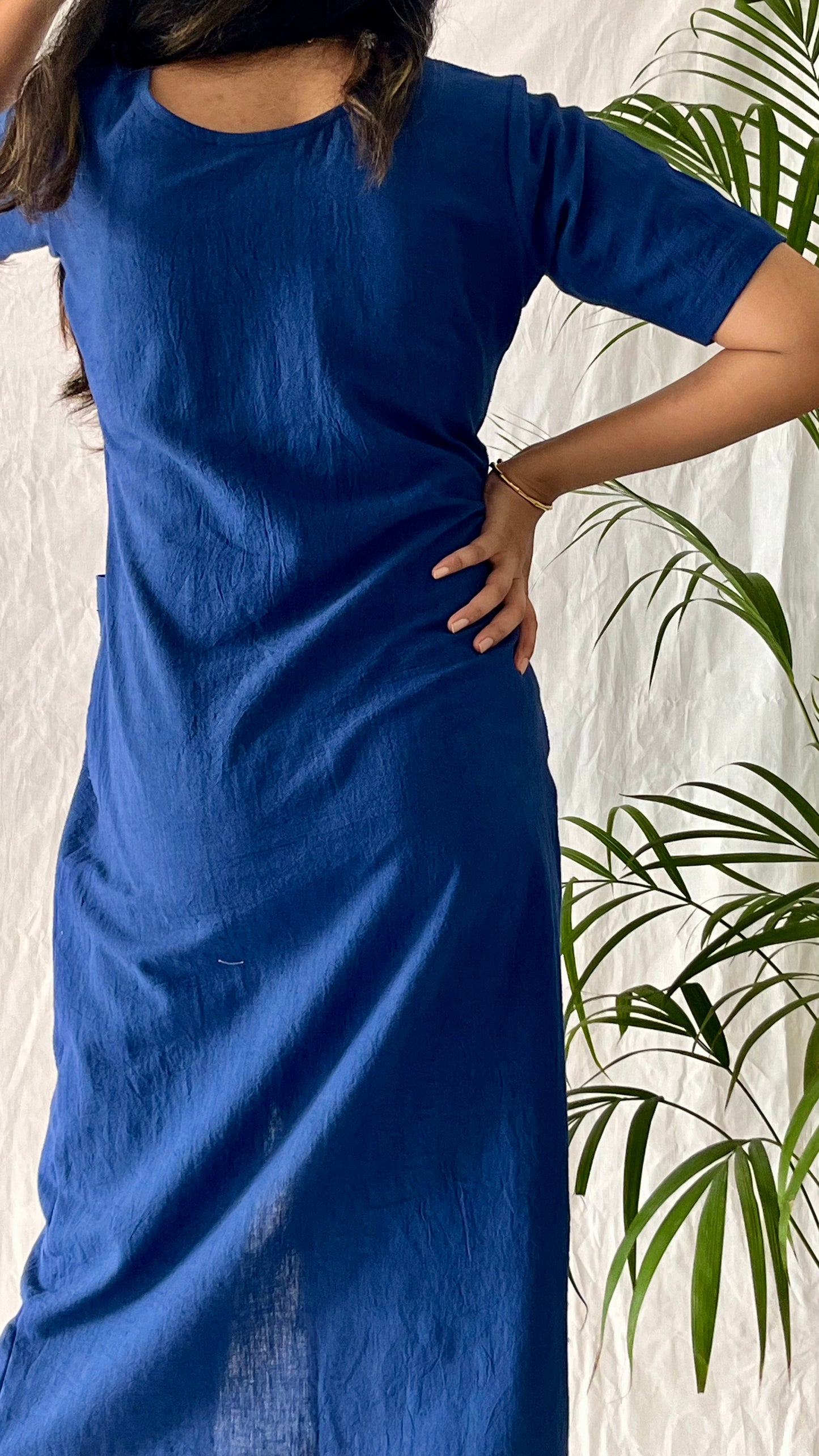 Cobalt Wave Pocket Dress